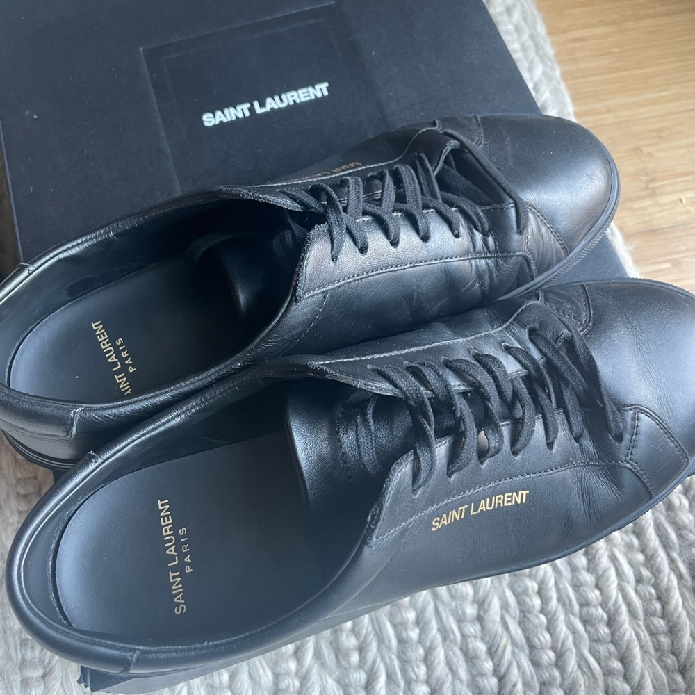 Beautiful Saint Laurent ANDY SNEAKERS IN LEATHER